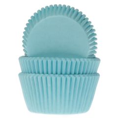 House of Marie Baking Cups Turquoise pk/48
