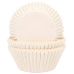 House of Marie Baking Cups Ivory pk/48