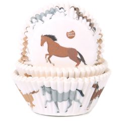 House of Marie Baking Cups Horses pk/48