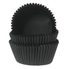 House of Marie Baking Cups Black pk/48