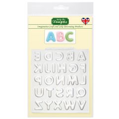 Katy Sue Silicone Mould Domed Alphabet