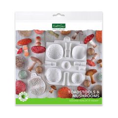 Katy Sue Silicone Mould & Veiner Toadstools and Mushrooms