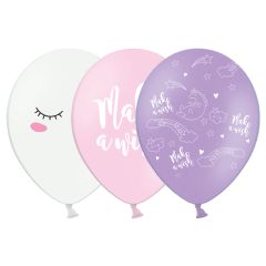 PartyDeco Balloons Unicorn Mix set/6