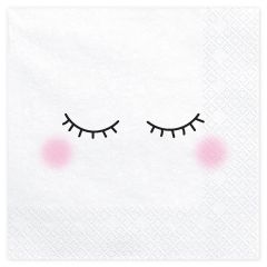 PartyDeco Napkins Face pk/20