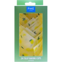 PME Tulip Baking Cups Lemon pk/24