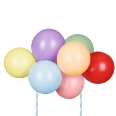 PartyDeco Balloon Cake Topper Kit Rainbow 29cm