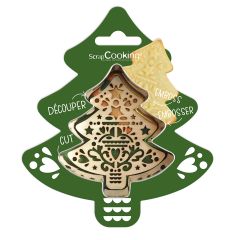 ScrapCooking Cookie Cutter & Embosser Fir Tree