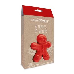 ScrapCooking Silicone Moulds Gingerbread Man pk/6