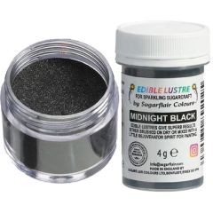 Sugarflair Edible Lustre Midnight Black 4g