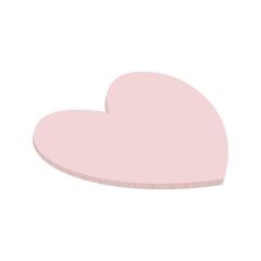 Simply Making Matt Masonite Board Heart Light Pink 25cm