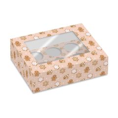 Simply Making Cupcake Box 6 Gingerbread pk/2