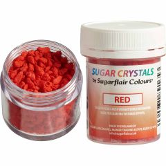 Sugarflair Sugar Crystals Red 40g