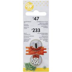 Wilton Decorating Tip #047, #233 set/2