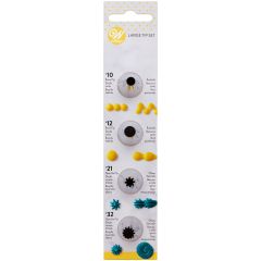 Wilton Decorating Tip Large #010, #012, #021, #032 set/4