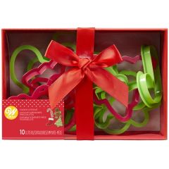 Wilton Plastic Cookie Cutter Christmas set/10