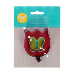Wilton Cookie Cutter Flower & Butterfly set/2