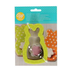 Wilton Comfort Grip Cookie Cutter Bunny with Mini Tail set/2