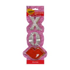 Wilton Cookie Cutter Valentines Lips XO pk/3