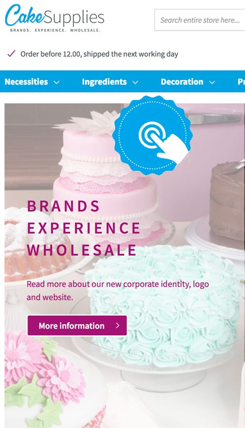 Image CakeSupplies site: the story continues!