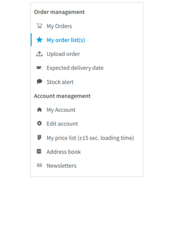 Wir haben die Bestelllisten verbessert