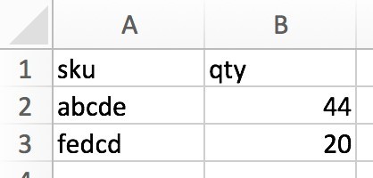 Example Excel file import tool