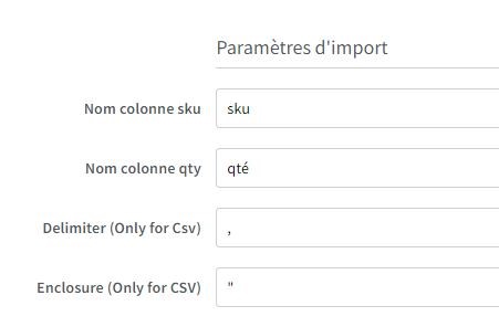 adjusted import settings